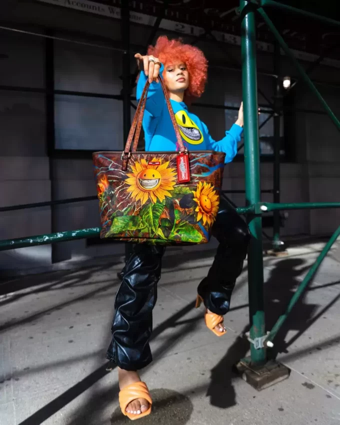 PUNGĂ TOTE ENGLISH COLLAB SUNFLOWER GRIN RON PUNGĂ TOTE ENGLISH COLLAB SUNFLOWER GRIN RON