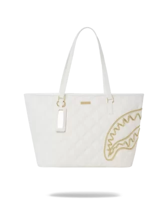 RIVIERA LE BLANC GOLD CHAIN  SHARK TOTE