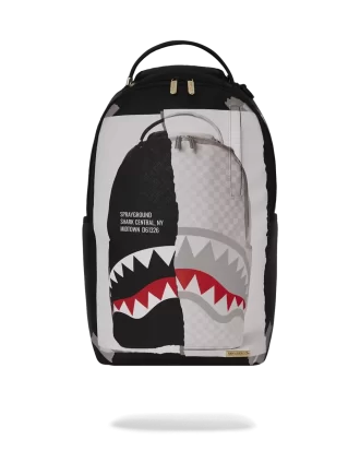 RUCSAC BAG ON BAG OPTICAL ILLUSION SHARKS IN PARIS