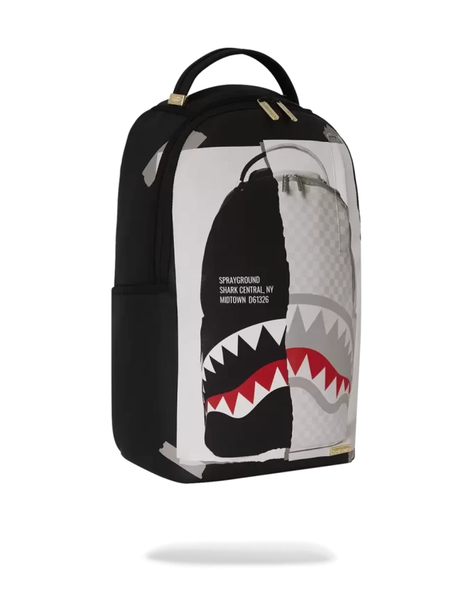 RUCSAC BAG ON BAG OPTICAL ILLUSION SHARKS IN PARIS RUCSAC BAG ON BAG OPTICAL ILLUSION SHARKS IN PARIS