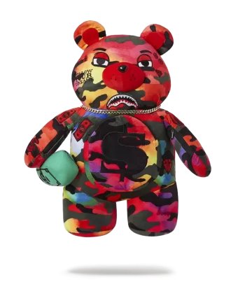 Rucsac CAMOBURST MONEYBEAR cu ursuleț de pluș