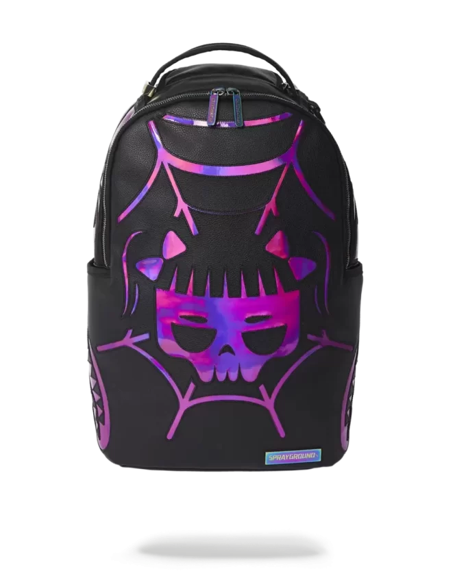 RUCSAC CAZZU IRIDESCENT CUT & SEW CU CRANI DE PĂIANJEN ȘI RECHIN (DLXV) RUCSAC CAZZU IRIDESCENT CUT & SEW CU CRANI DE PĂIANJEN ȘI RECHIN (DLXV)