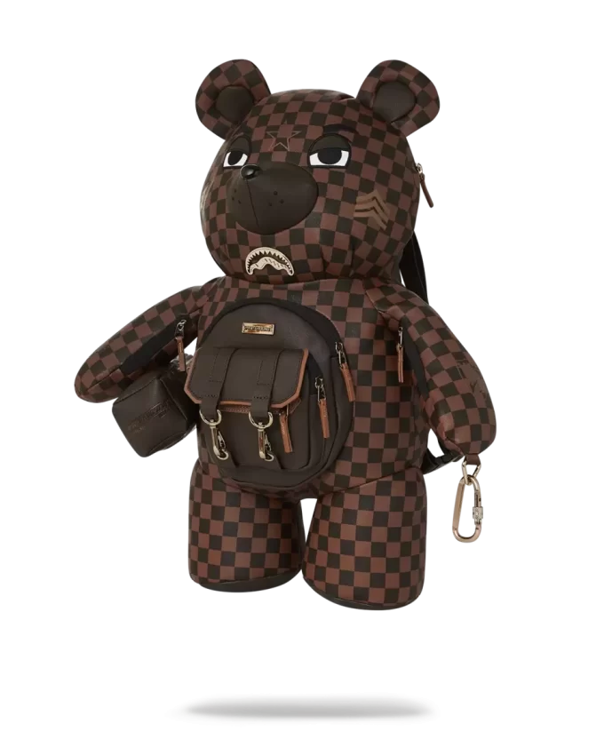 Rucsac Checkmate Royale MoneyBear cu ursuleț de pluș
