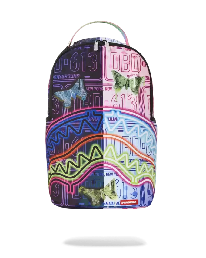 RUCSAC CU FLUTURI NEON RUCSAC CU FLUTURI NEON