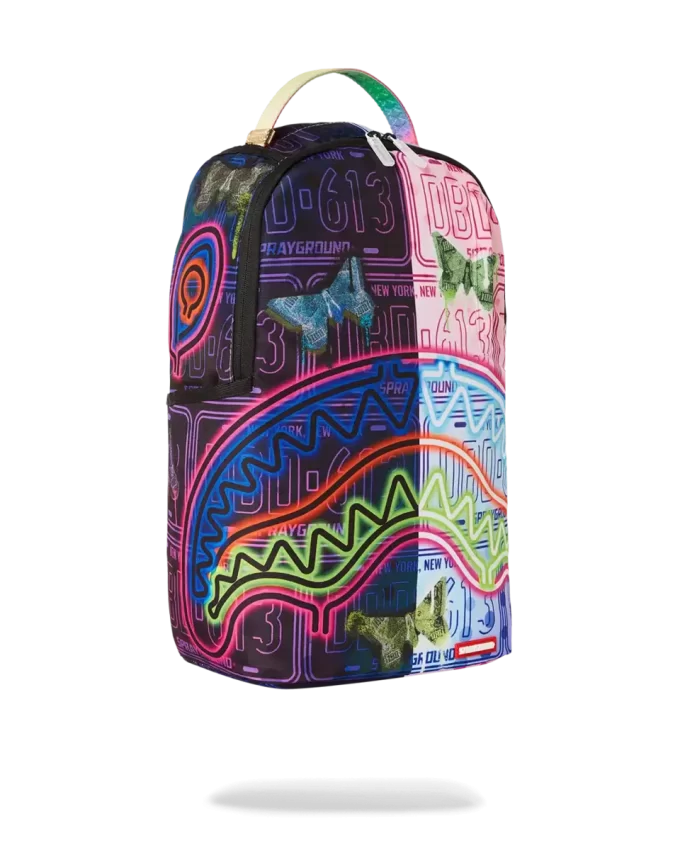 RUCSAC CU FLUTURI NEON RUCSAC CU FLUTURI NEON