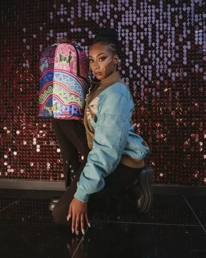 RUCSAC CU FLUTURI NEON RUCSAC CU FLUTURI NEON