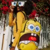 Rucsac cu ochi detașabili SPONGEBOB EYE POP