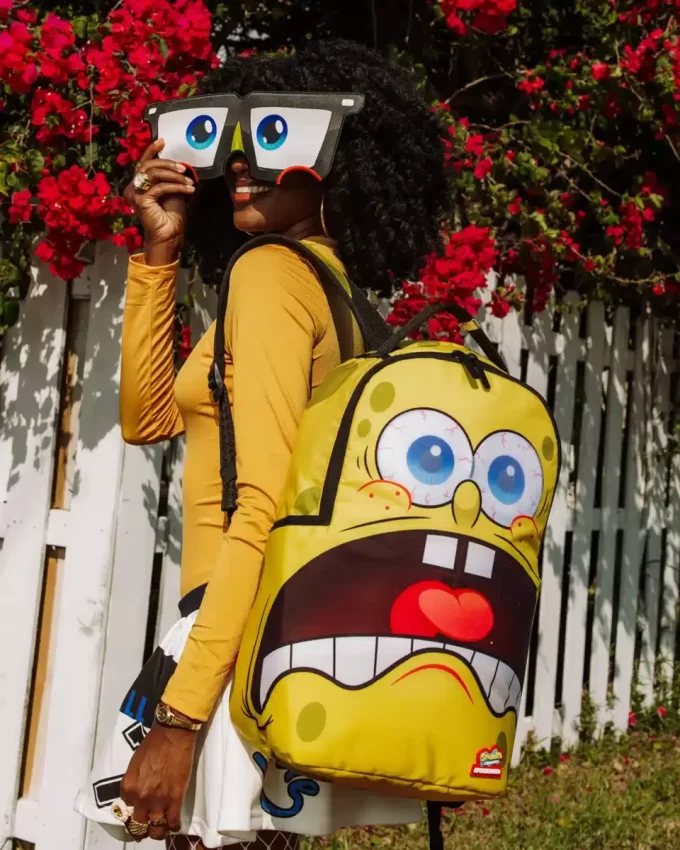 Rucsac cu ochi detașabili SPONGEBOB EYE POP