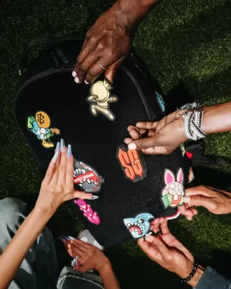 RUCSAC CU VELCRO – STUCK ON YA