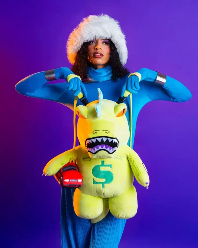 Rucsac de pluș Rugrats Reptar Growl Rucsac de pluș Rugrats Reptar Growl