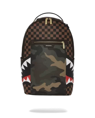RUCSAC EXTERIOR CU FERMOAR AURIT SHARKS IN PARIS (DLXV)