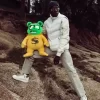 RUCSAC GARFIELD MONEYBEAR CU URSULEȚ DE PLUȘ