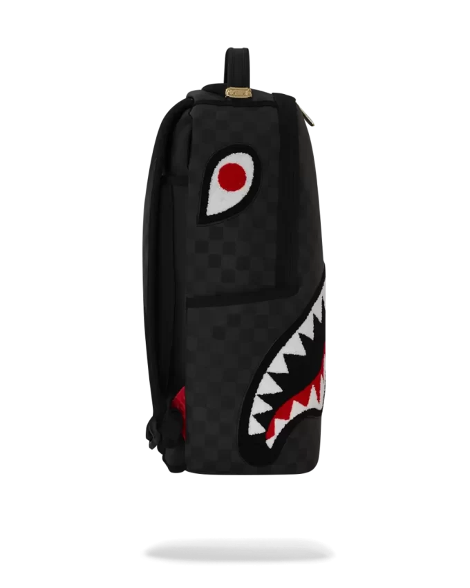 Rucsac Lights Off Sharks in Paris din țesătură de rechin din țesătură de chenilă Rucsac Lights Off Sharks in Paris din țesătură de rechin din țesătură de chenilă