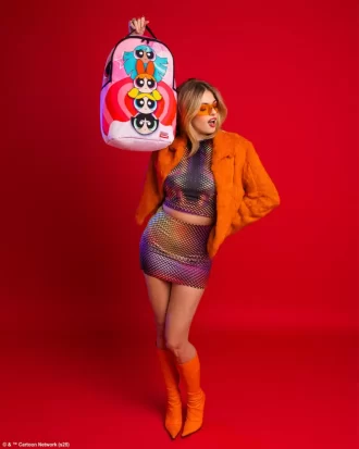 Rucsac mini Powerpuff Girls cu stivuire