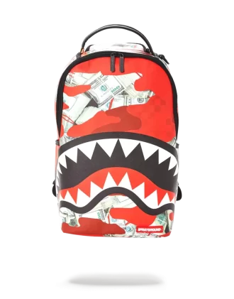 RUCSAC MONEY CAMO (ROȘU)