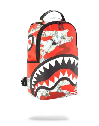 RUCSAC MONEY CAMO (ROȘU)