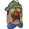 Rucsac Mr. Potato Head cu etichetă velcro și design mixt, model DLXSV Rucsac Mr. Potato Head cu etichetă velcro și design mixt, model DLXSV