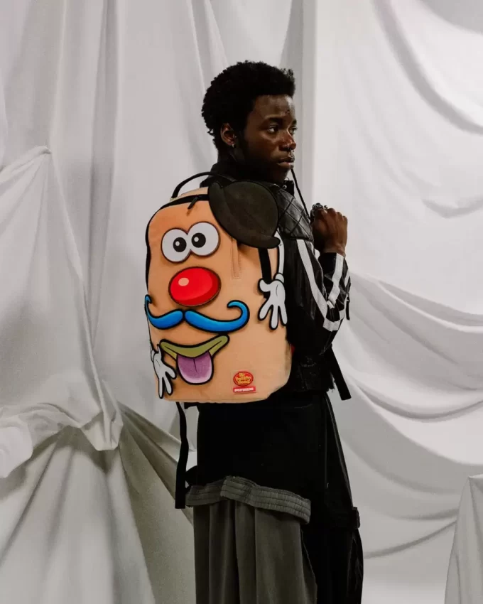 Rucsac Mr. Potato Head cu etichetă velcro și design mixt, model DLXSV Rucsac Mr. Potato Head cu etichetă velcro și design mixt, model DLXSV