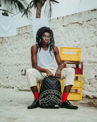 RUCSAC NOIR QUILT CU LANȚ DE AUR RECHIN (DLXV)
