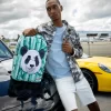 RUCSAC PANDA COZY DIN VELUR