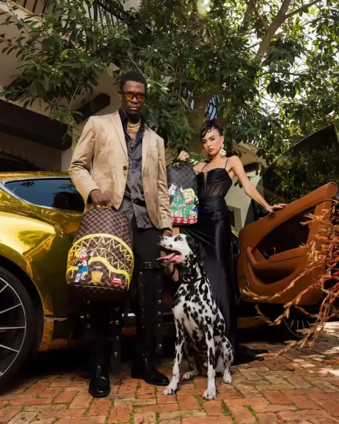 Rucsac Richie Rich Paint The Shark Gold Rucsac Richie Rich Paint The Shark Gold