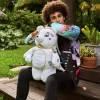 RUCSAC RIVIERA LE BLANC CU LANȚ DE AUR ȘI URSULEȚ DE PLUȘ RUCSAC RIVIERA LE BLANC CU LANȚ DE AUR ȘI URSULEȚ DE PLUȘ