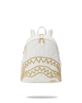 RUCSAC RIVIERA LE BLANC CU LANȚ DE AUR SHARK SAVAGE