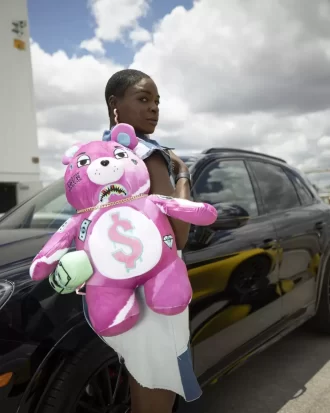 RUCSAC ROZ PUNK MONEYBEAR URSULET DE PLUȘ