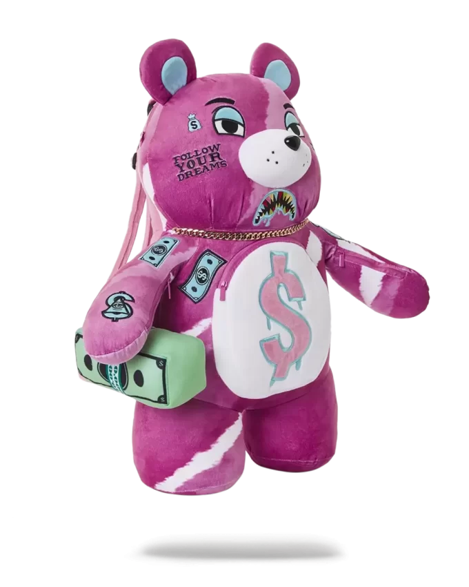 RUCSAC ROZ PUNK MONEYBEAR URSULET DE PLUȘ RUCSAC ROZ PUNK MONEYBEAR URSULET DE PLUȘ