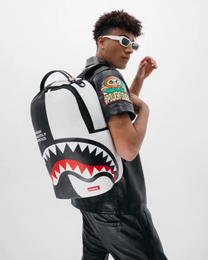 Rucsac Shark Central Split Negru/Alb (DLXV) Rucsac Shark Central Split Negru/Alb (DLXV)