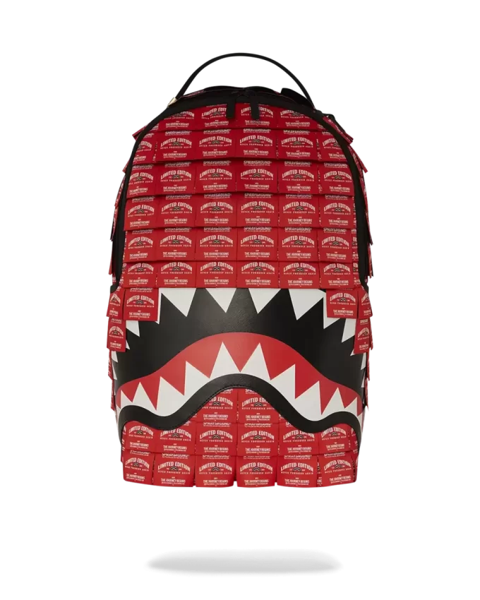 RUCSAC SHARK CONFECȚIONAT DIN ETICHETE ȚESUTE RUCSAC SHARK CONFECȚIONAT DIN ETICHETE ȚESUTE