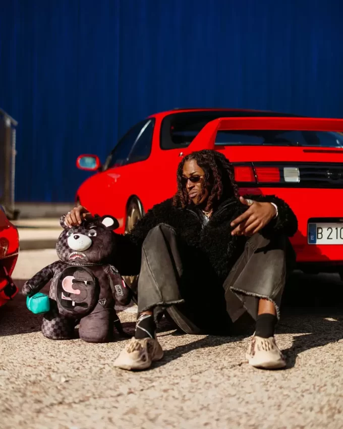 Rucsac SPEED SHARK cu glisare laterală, MONEYBEAR, cu ursuleț de pluș Rucsac SPEED SHARK cu glisare laterală, MONEYBEAR, cu ursuleț de pluș