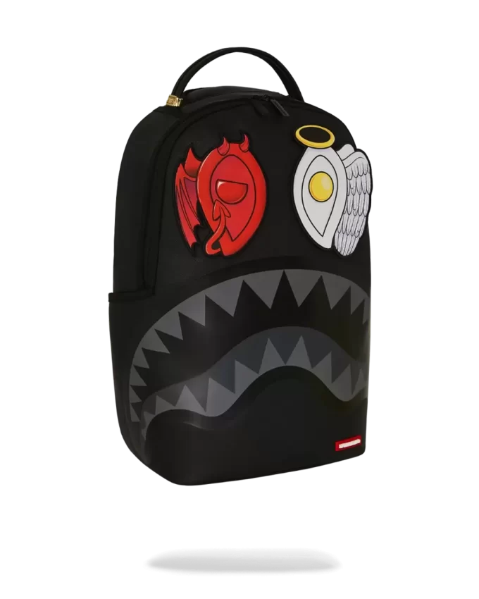 Rucsac SPLIT SAINT cu 6 ochi și închidere velcro detașabilă, model rechin Rucsac SPLIT SAINT cu 6 ochi și închidere velcro detașabilă, model rechin