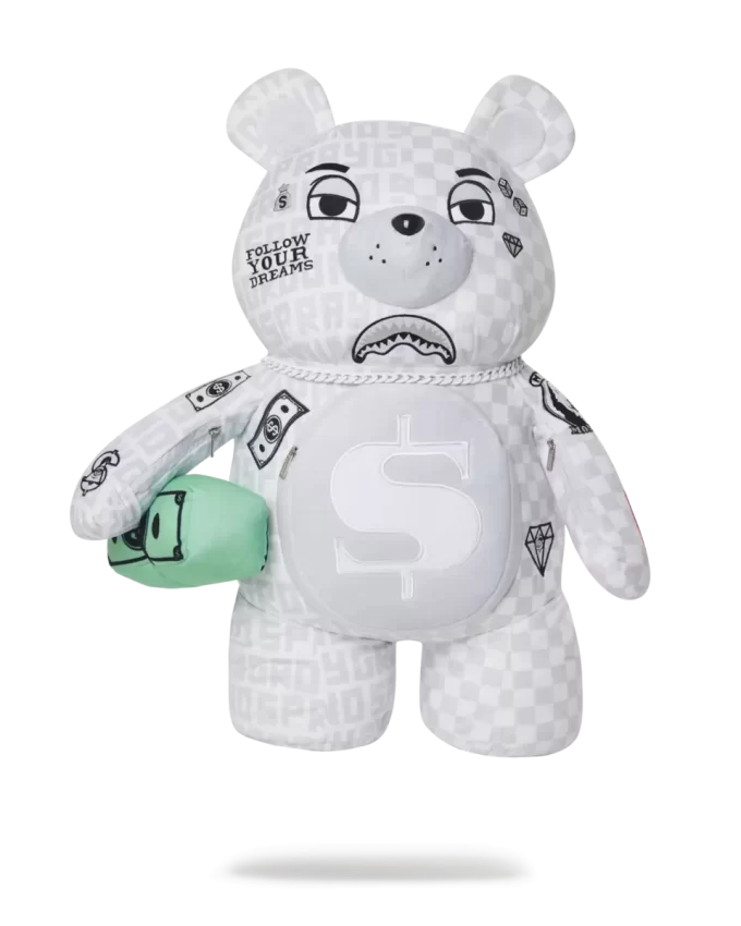 RUCSAC SPLIT THE CHECK (PEARL) MONEYBEAR URSULET DE PLUȘ RUCSAC SPLIT THE CHECK (PEARL) MONEYBEAR URSULET DE PLUȘ