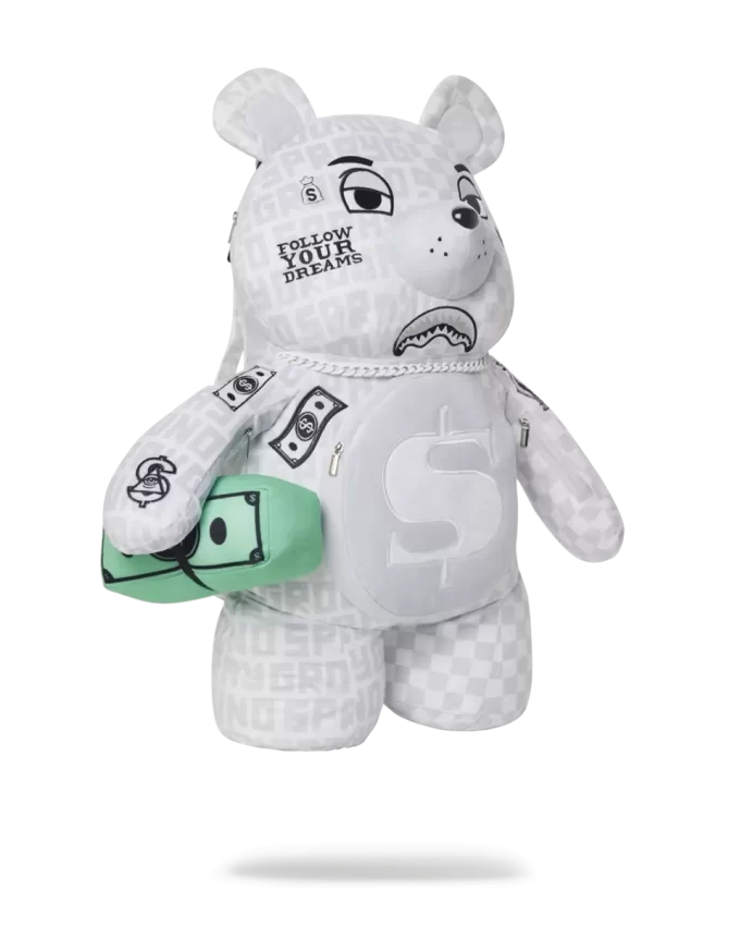 RUCSAC SPLIT THE CHECK (PEARL) MONEYBEAR URSULET DE PLUȘ RUCSAC SPLIT THE CHECK (PEARL) MONEYBEAR URSULET DE PLUȘ