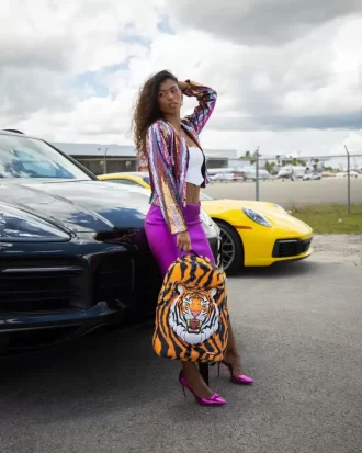 RUCSAC TIGER COZY DIN VELUR