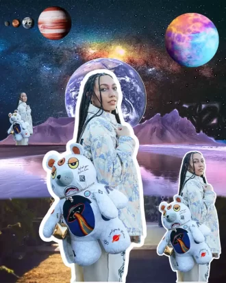 Rucsac UFO SPACED OUT MONEYBEAR Ursuleț de pluș