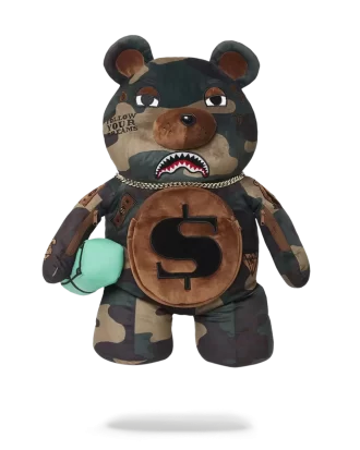RUCSAC URSULEȚ DE PLUȘ CAMOCHECK MONEYBEAR