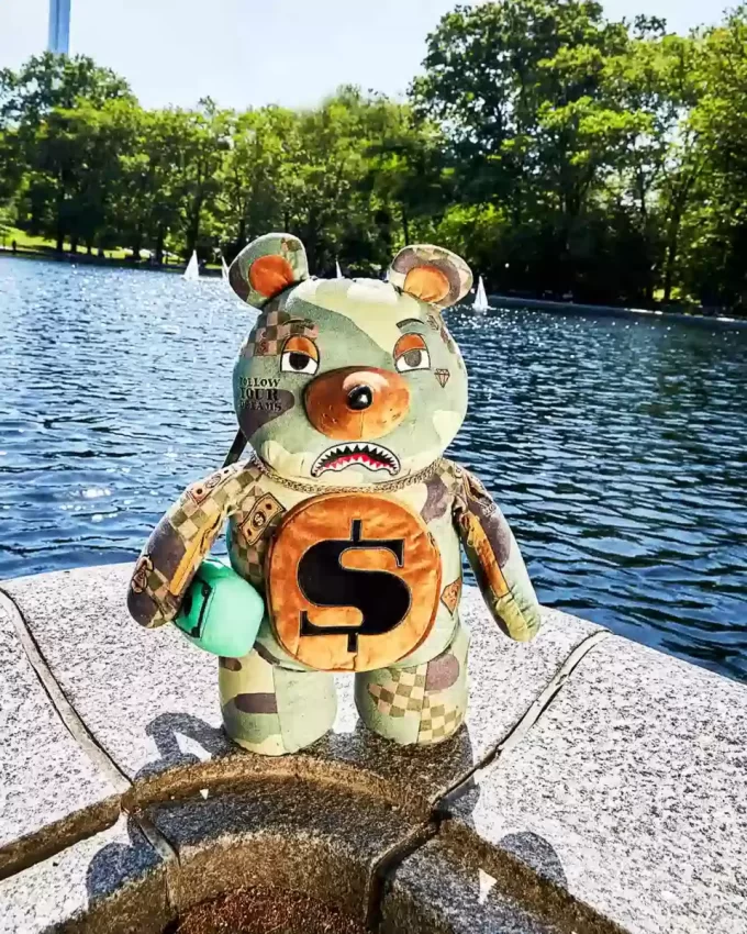 RUCSAC URSULEȚ DE PLUȘ CAMOCHECK MONEYBEAR RUCSAC URSULEȚ DE PLUȘ CAMOCHECK MONEYBEAR