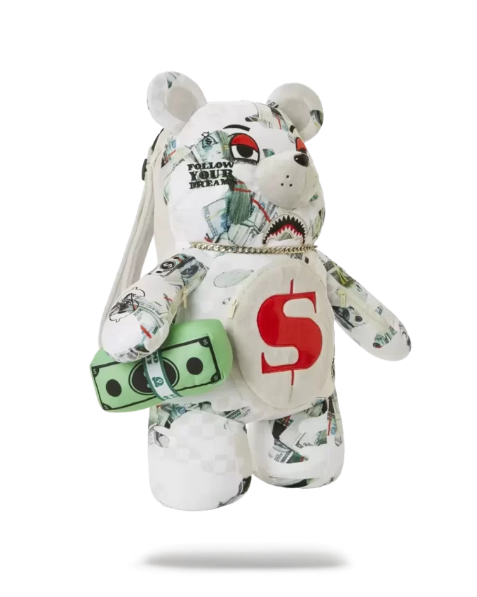 RUCSAC URSULEȚ DE PLUȘ FEROCIOU$ MONEYBEAR RUCSAC URSULEȚ DE PLUȘ FEROCIOU$ MONEYBEAR