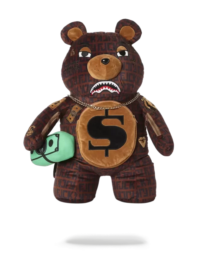 RUCSAC URSULEȚ DE PLUȘ OFFENDED MONEYBEAR RUCSAC URSULEȚ DE PLUȘ OFFENDED MONEYBEAR