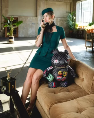 RUCSAC URSULET DE PLUȘ GLOBAL MOGUL UNLIMITED MILES MONEYBEAR