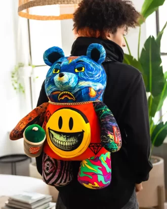 RUCSAC VILLAIN MONEY BEAR URSULET DE PLUȘ RON EDIȚIE ENGLEZĂ