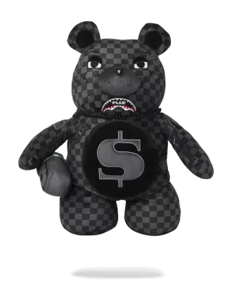 Rucsac WHAT THE BEEP SHARK MONEYBEAR cu ursuleț de pluș