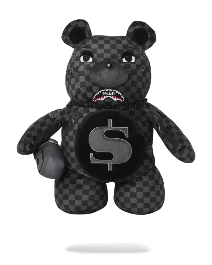 Rucsac WHAT THE BEEP SHARK MONEYBEAR cu ursuleț de pluș Rucsac WHAT THE BEEP SHARK MONEYBEAR cu ursuleț de pluș