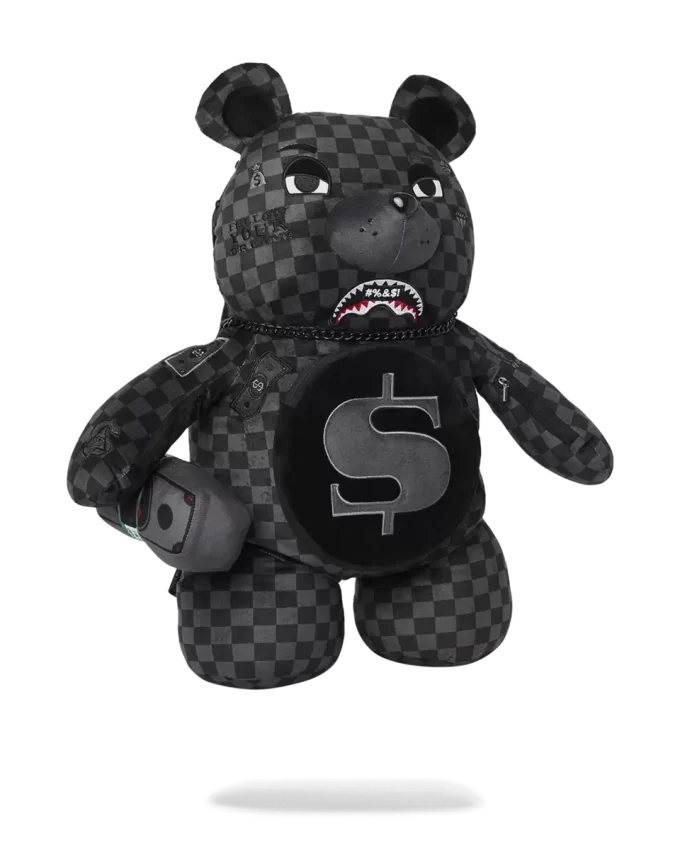 Rucsac WHAT THE BEEP SHARK MONEYBEAR cu ursuleț de pluș Rucsac WHAT THE BEEP SHARK MONEYBEAR cu ursuleț de pluș