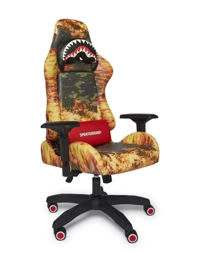 Scaun de gaming cu camuflaj incendiar – Super rar Scaun de gaming cu camuflaj incendiar – Super rar