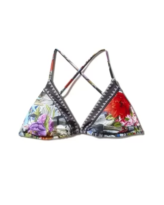TOP DE BIKINI CU FORMĂ FLORALĂ