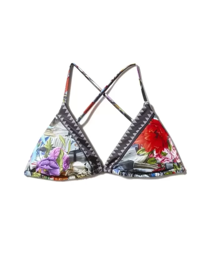 TOP DE BIKINI CU FORMĂ FLORALĂ TOP DE BIKINI CU FORMĂ FLORALĂ
