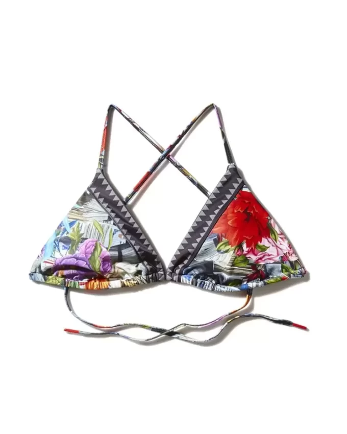 TOP DE BIKINI CU FORMĂ FLORALĂ TOP DE BIKINI CU FORMĂ FLORALĂ